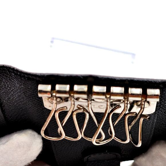 BVLGARI KEY HOLDER Black Leather - Picture 12 of 14